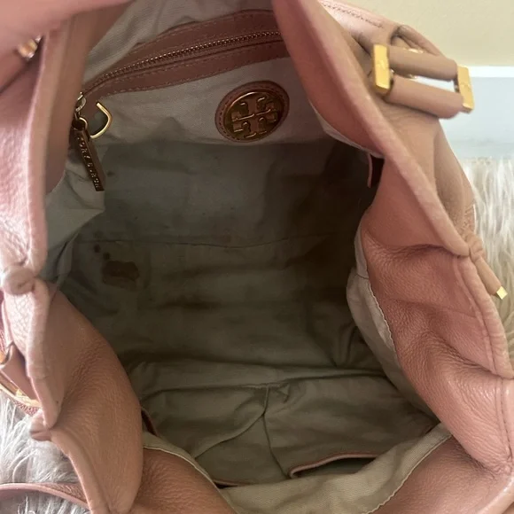 Tory Burch Dusty Rose Colored Leather Shoulder Bag - Picture 6 of 16